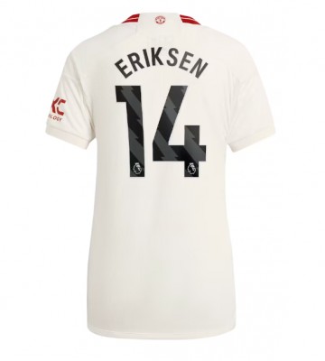 Manchester United Christian Eriksen #14 Replika Tredjetrøje Dame 2023-24 Kortærmet